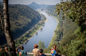 Elbsandsteingebirge Blick auf die Elbe 2018 Romy Yoga